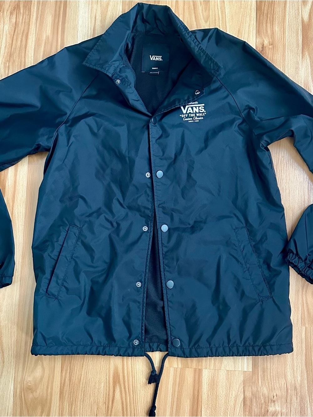 Vans Black Off the Wall Jacket with White Logo